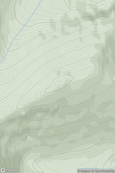 Thumbnail image for Glas Mheall Mor [Loch Maree to Loch Broom] showing contour plot for surrounding peak